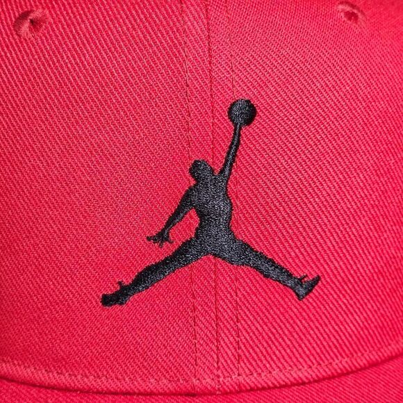 Air Jordan 1 2 3 4 5 6 11 12 13 OG Retro Bred Bulls Playoffs Snapback Hat Red - Picture 5 of 12